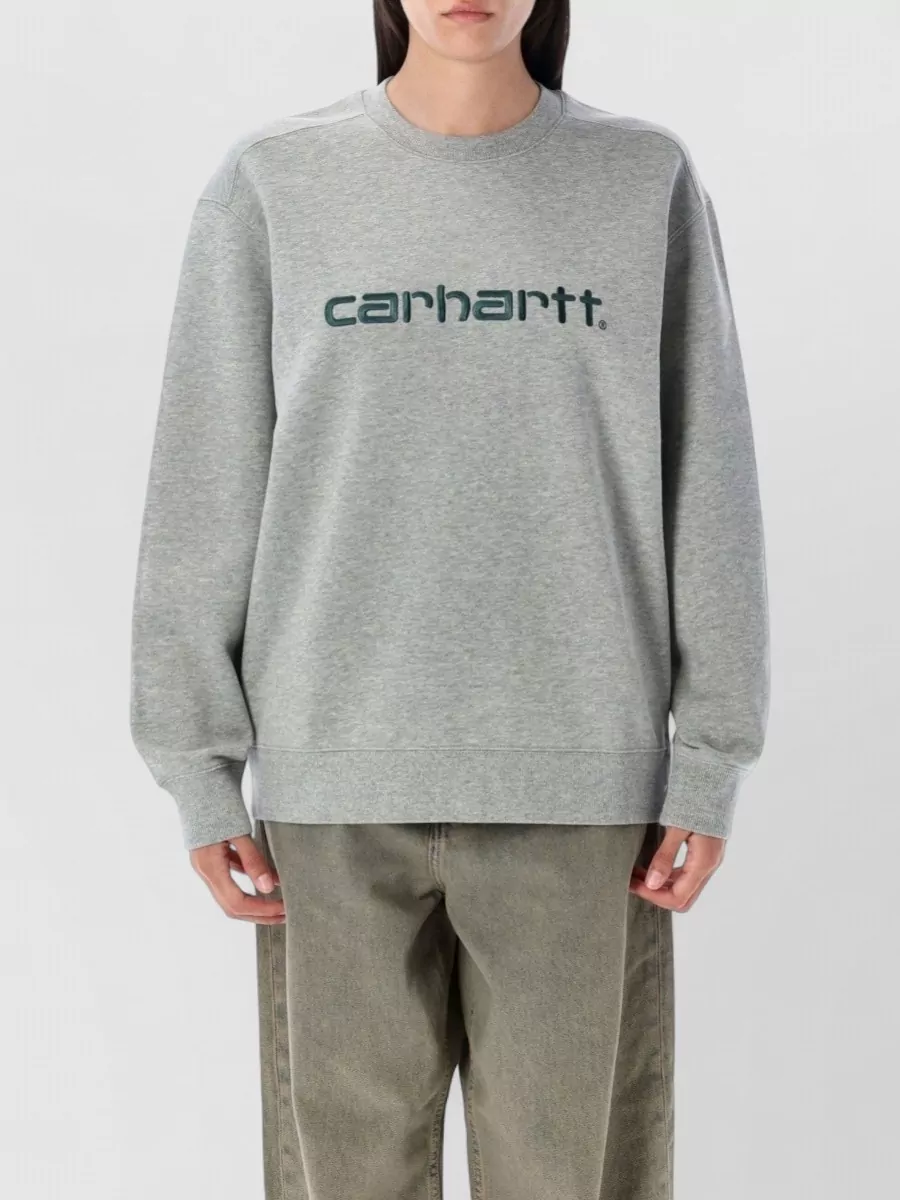 Carhartt Wip Cotton-Blend Crew-Neck Long-Sleeve Sweatshirt
