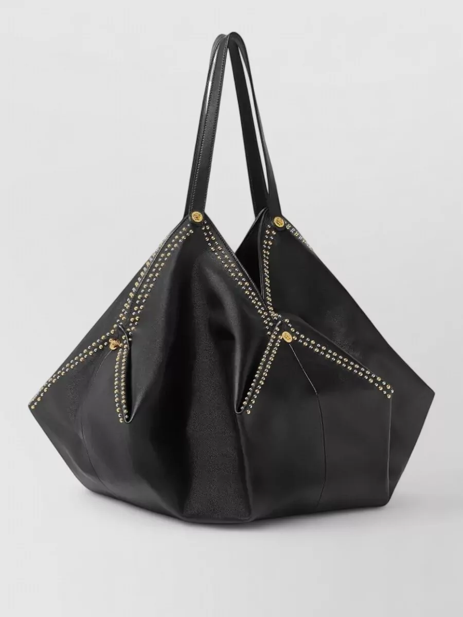 Versace Lamb Leather Large Shoulder Bag