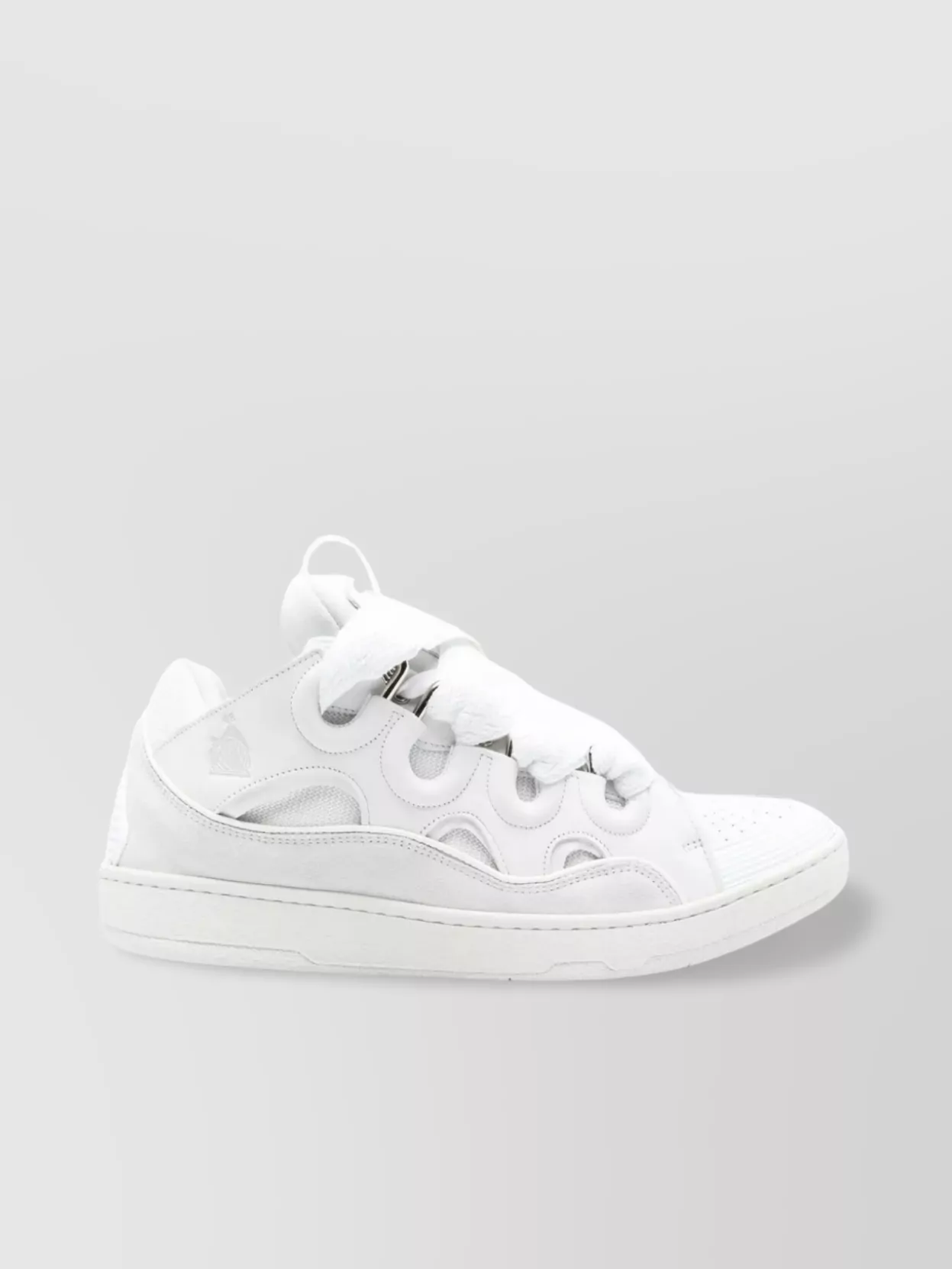 Lanvin Cushioned Perforated Pull-Tab Sneakers