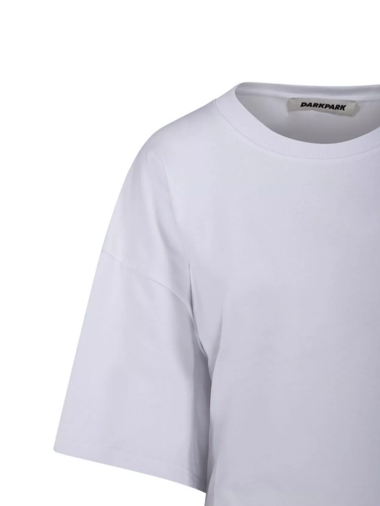 Darkpark Cropped Draped T-Shirt Back Pleat