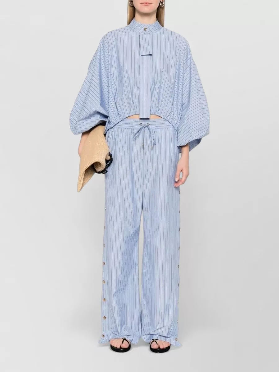 Zimmermann Striped Long-Sleeve Blouse