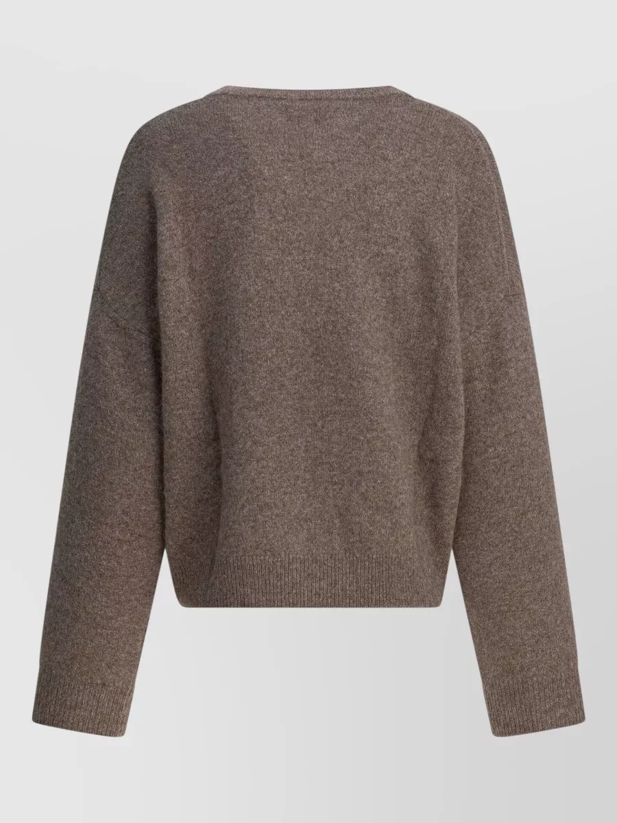 Loulou Studio Wool Yak Wool Crewneck Long-Sleeve Sweater