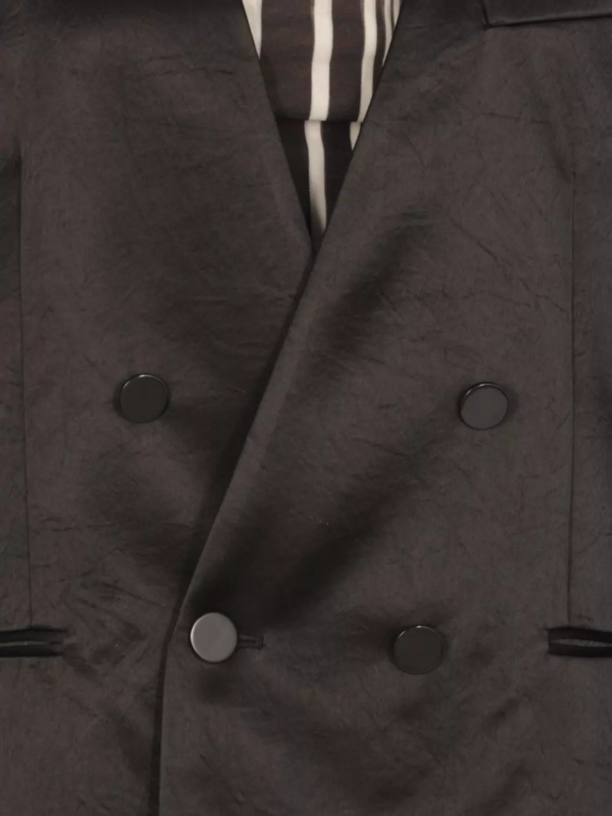 Philosophy Double-Breasted Satin Blazer Silhouette