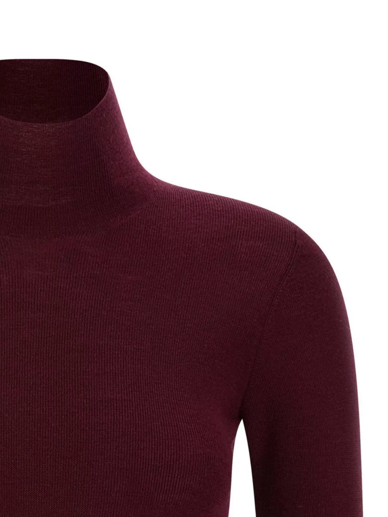 Etro Cozy Turtleneck Knit Sweater With Long Sleeves In Burgundy