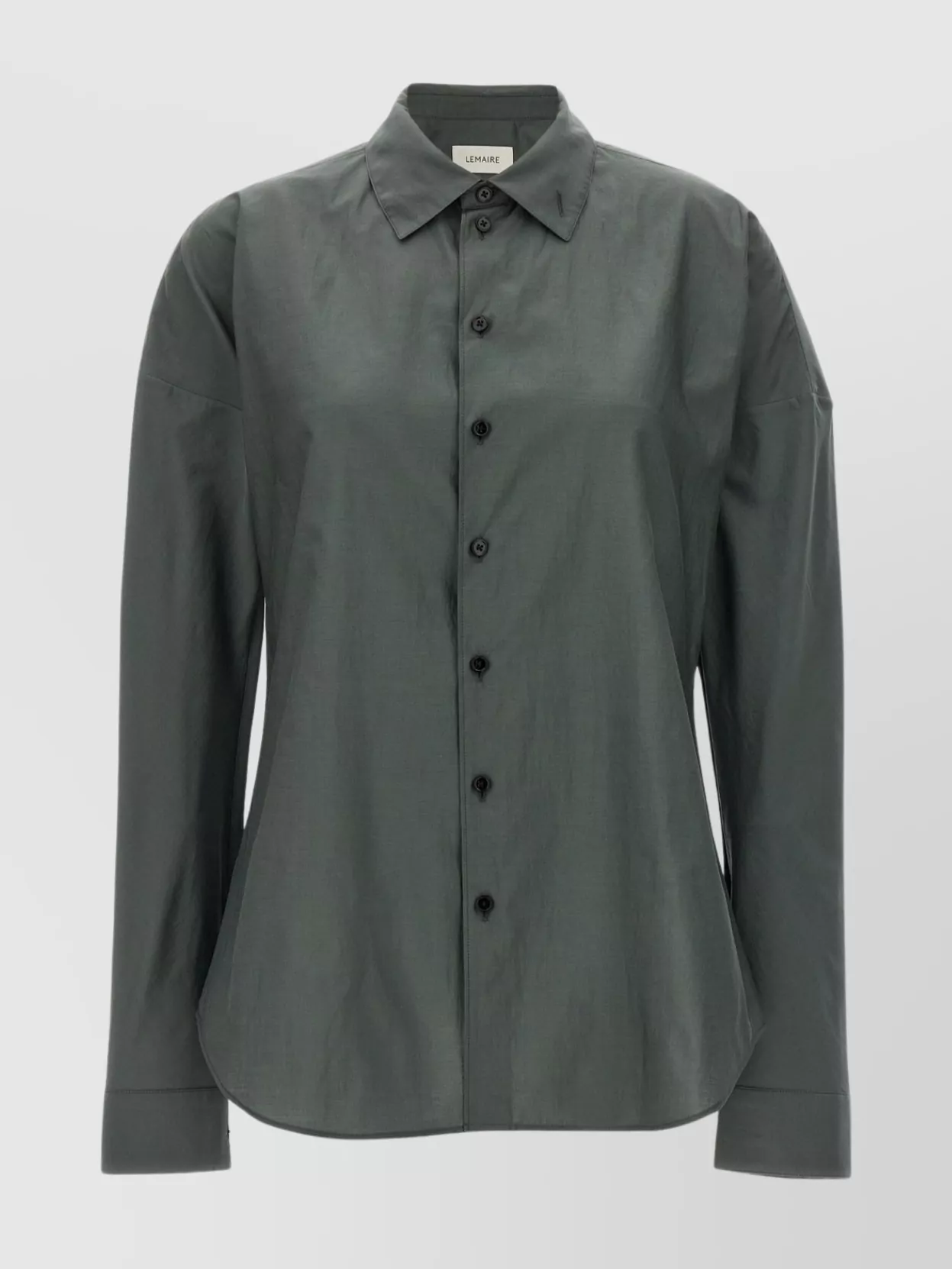 Shop Lemaire Fitted Band Collar Shirt