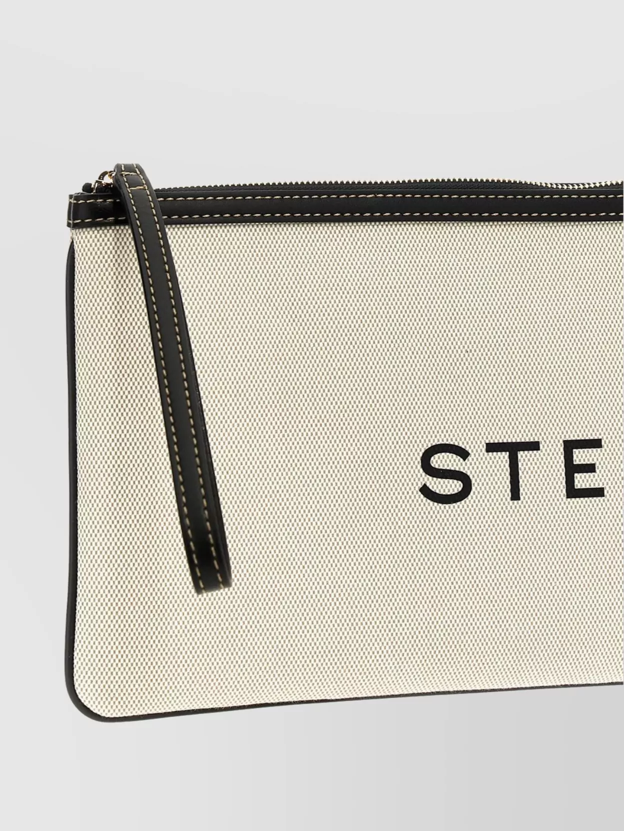 Stella Mccartney Stitching Wrist Strap Clutch Bag
