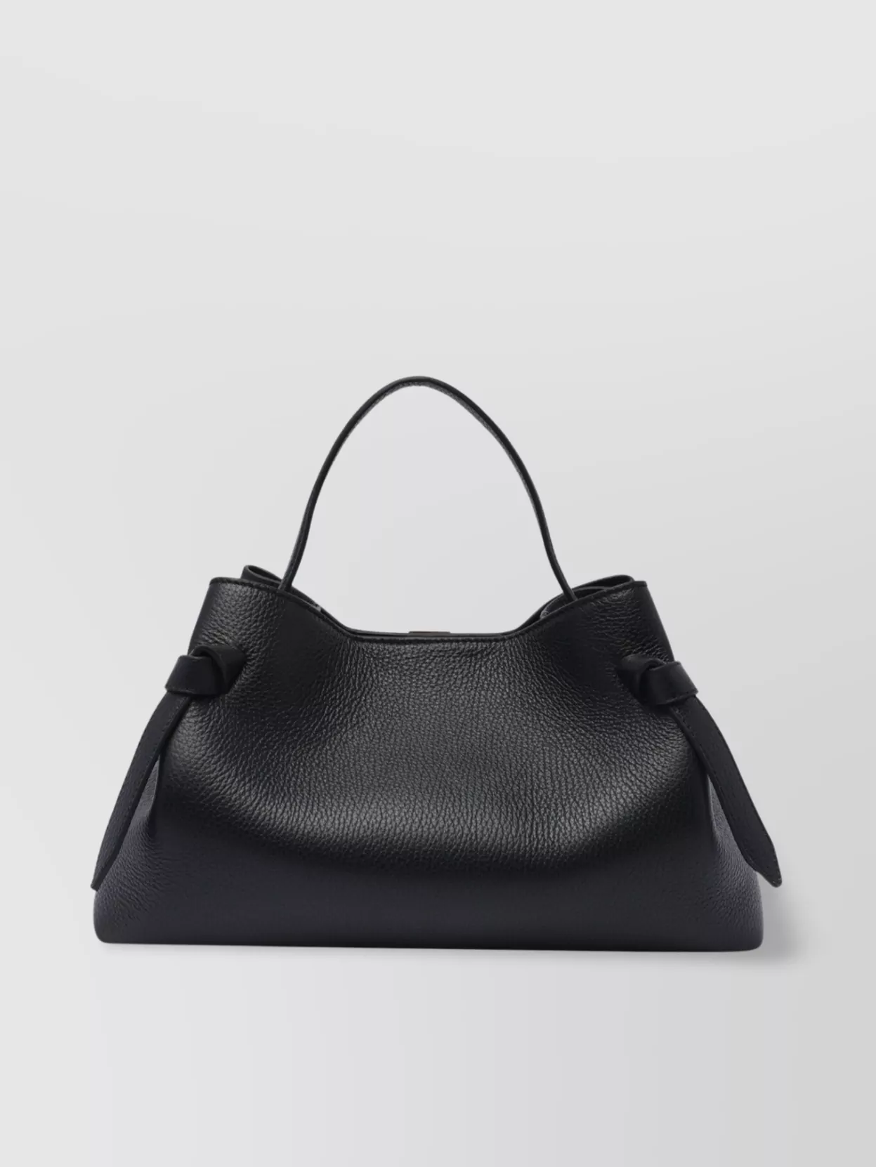 Yuzefi Structured Hand Tote Bag Knots In Black