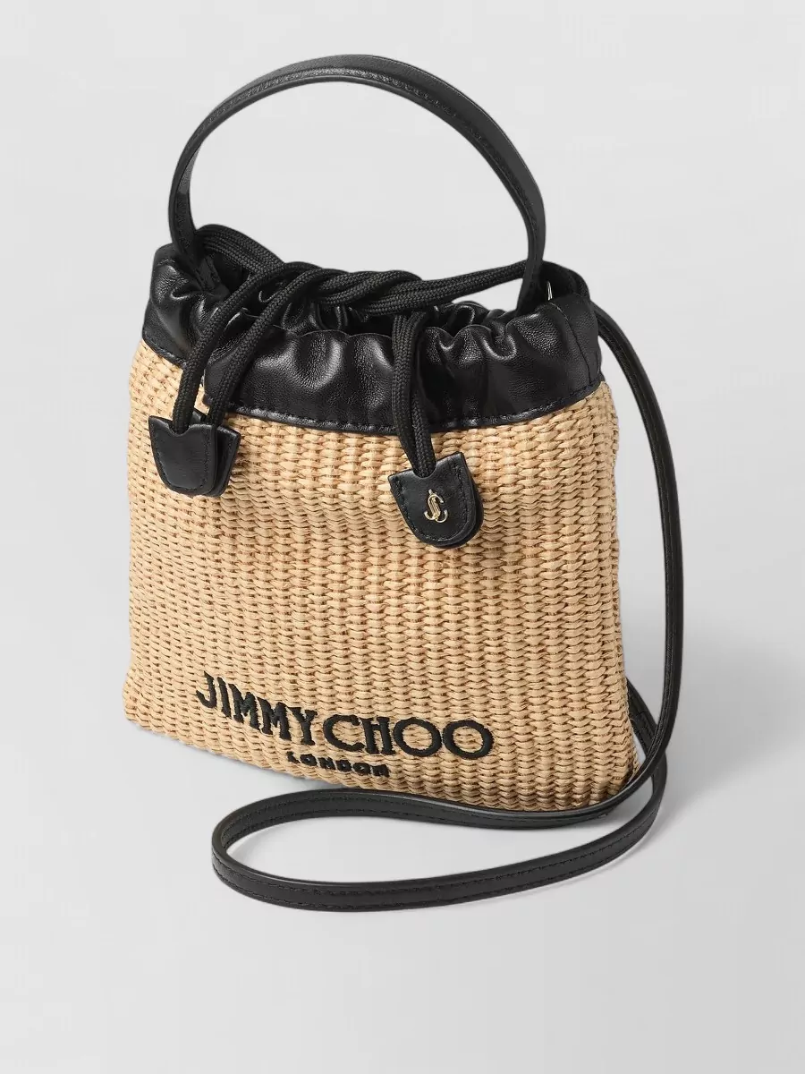 Jimmy Choo Na Raffia Bucket Bag