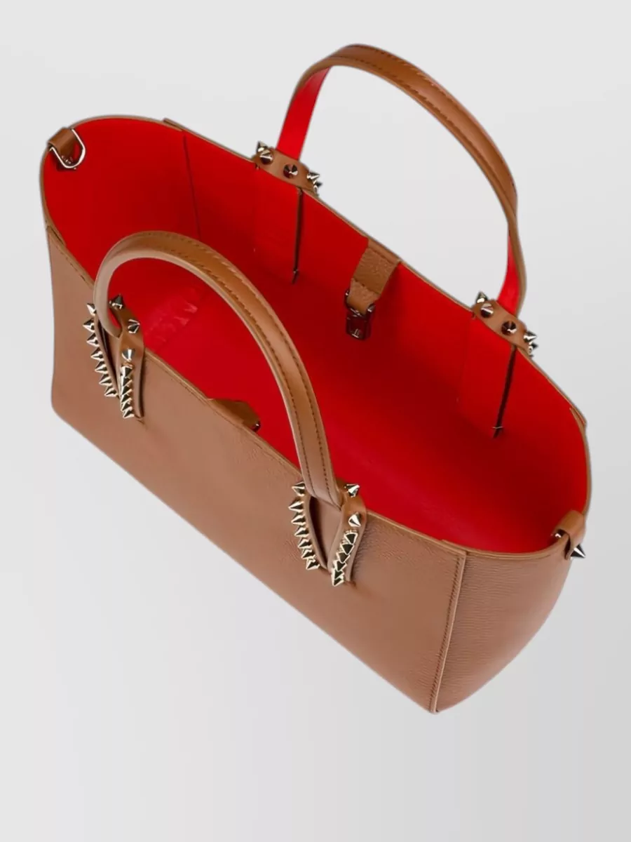 Christian Louboutin Cabata Mini Leather Studded Tote Bag