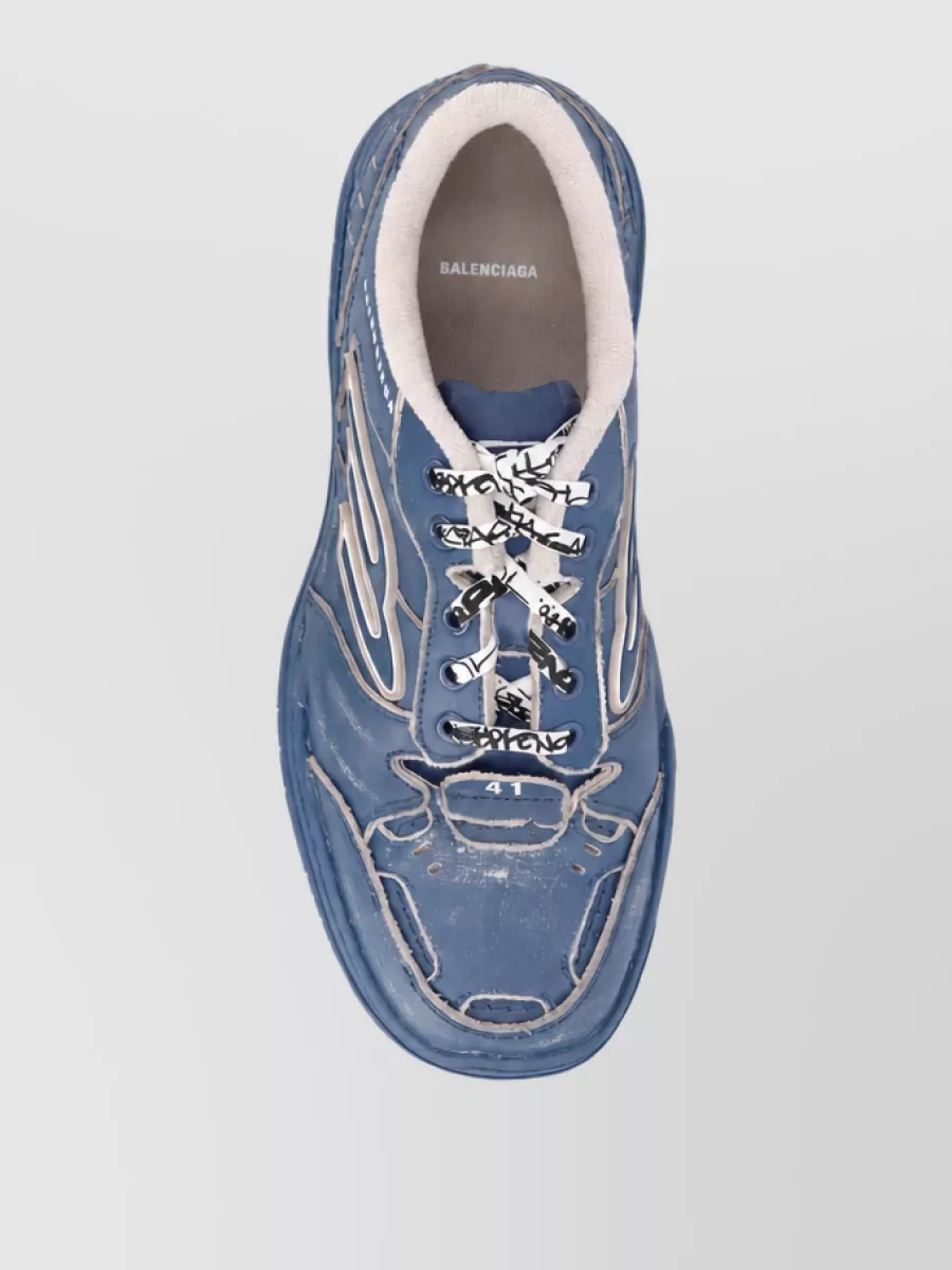 Balenciaga Leather Low-Top Sneakers