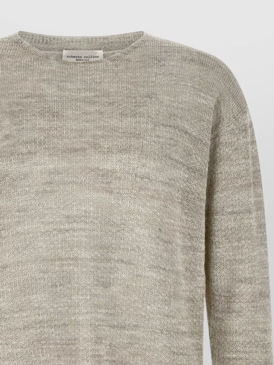 Roberto Collina Mouliné Knit Crew Neck Sweater