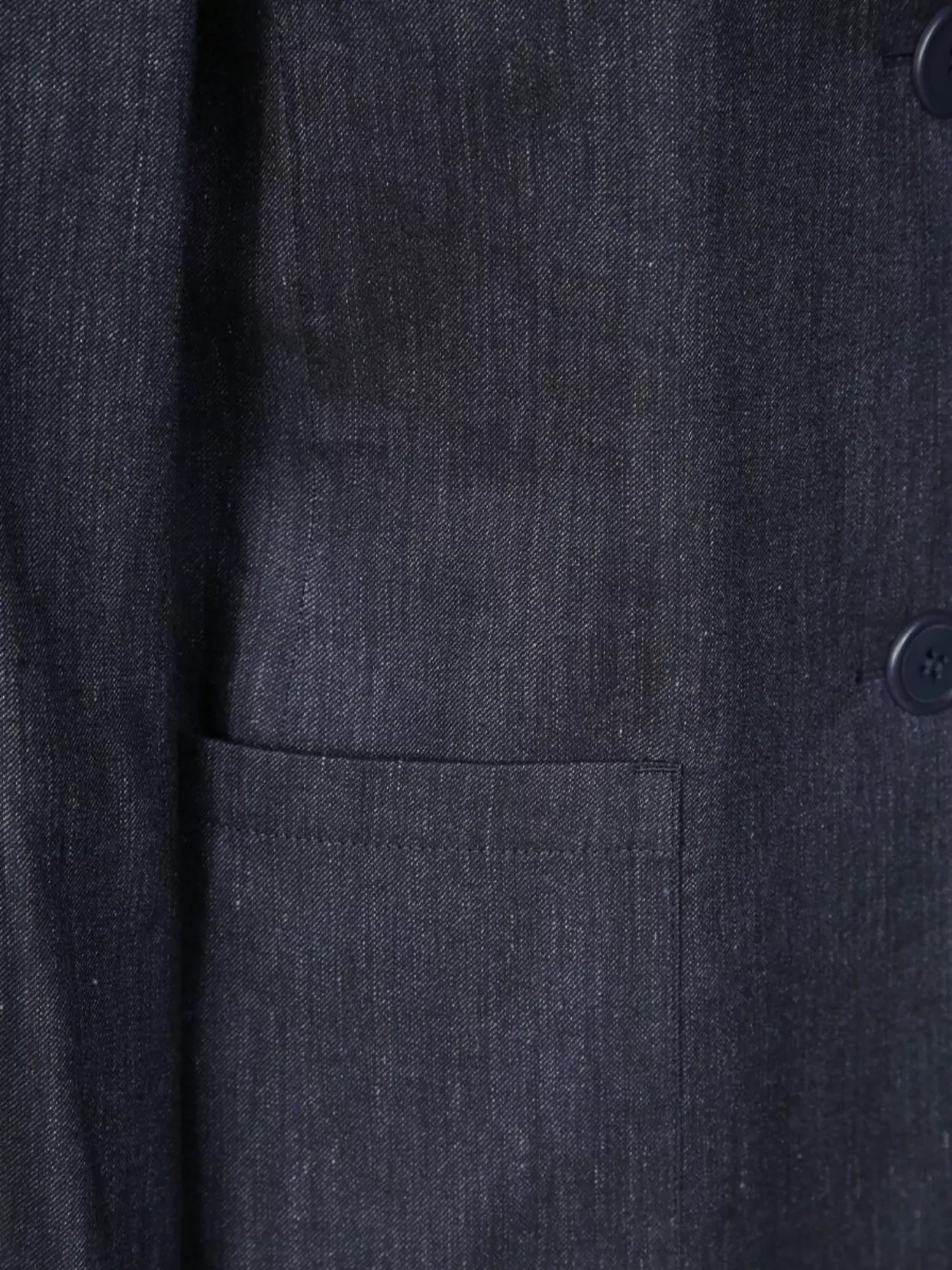 S Max Mara Linen Denim Jacket Vent
