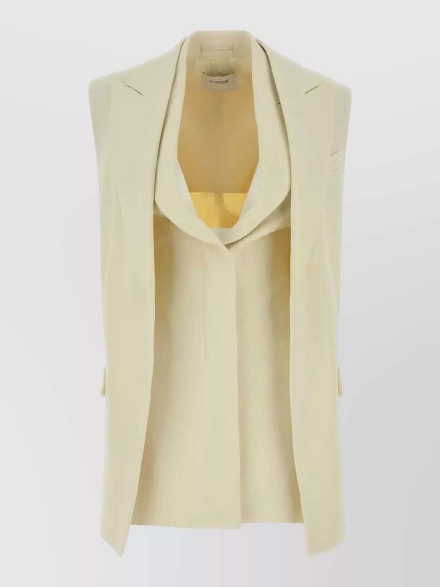 Sportmax stretch crepe vest