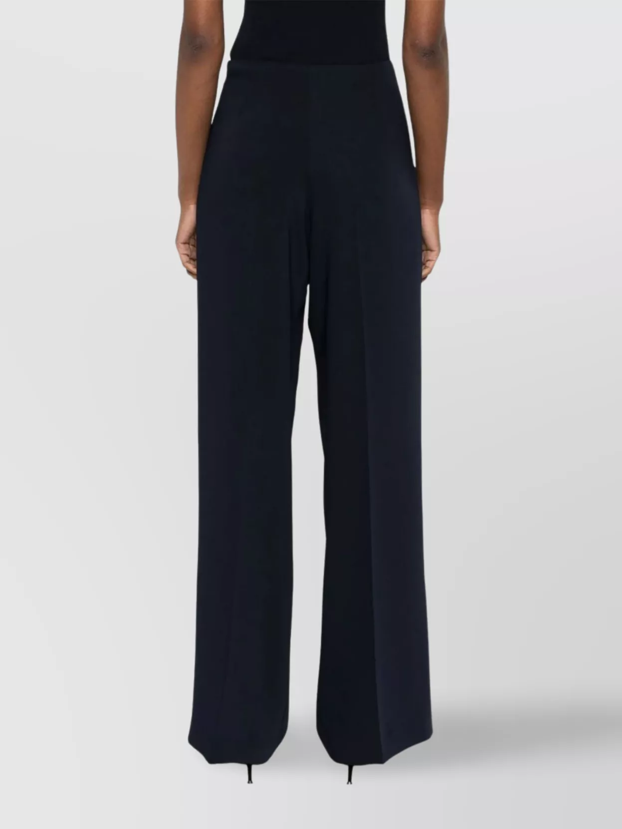 Parosh High Waist Wide Leg Full Length Trousers