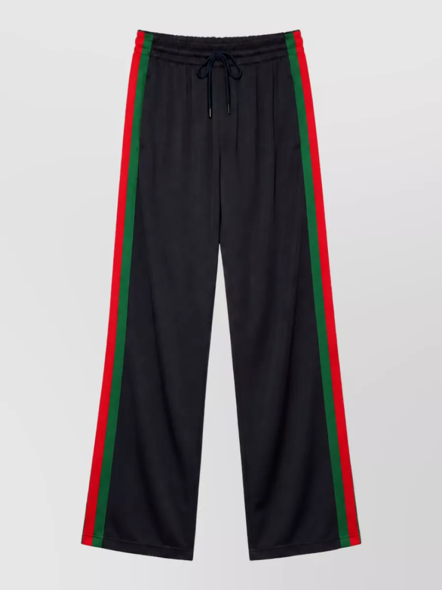 Gucci silk wide-leg trousers