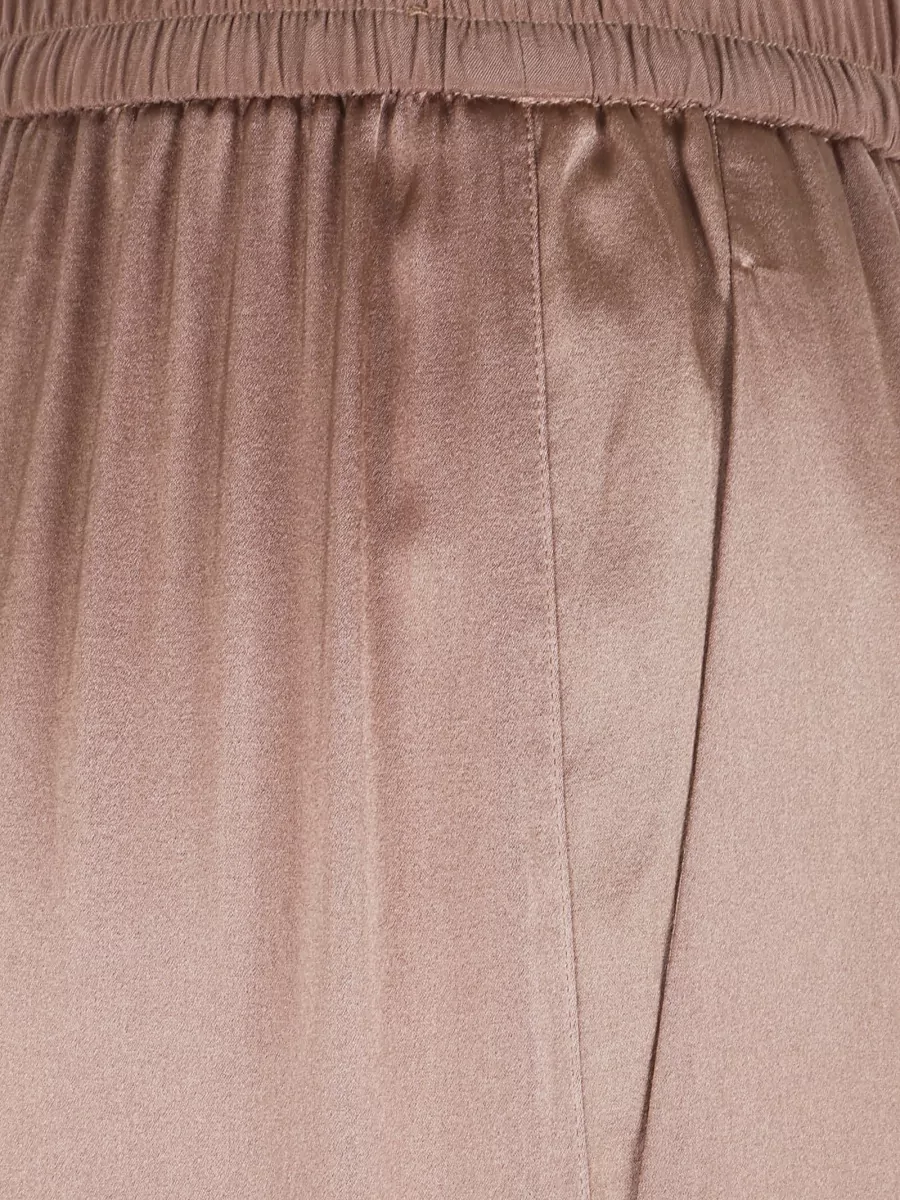 Forte Forte Stretch Silk Satin Elasticated Loose Trousers