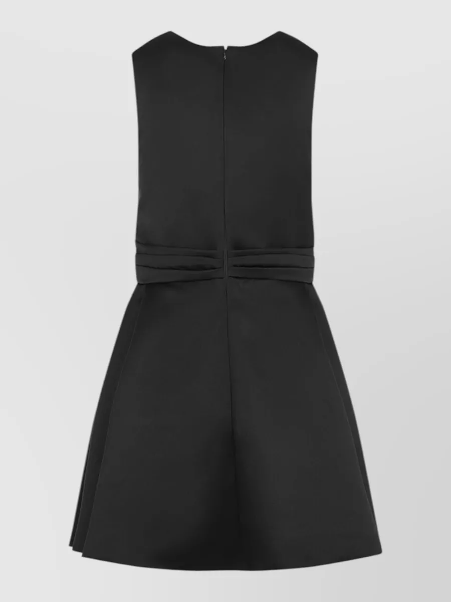 Elisabetta Franchi Occasion Mini Dress Gold Metal Detail