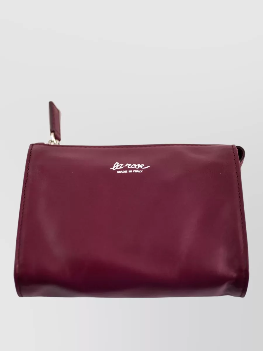 La Rose leather make-up bag