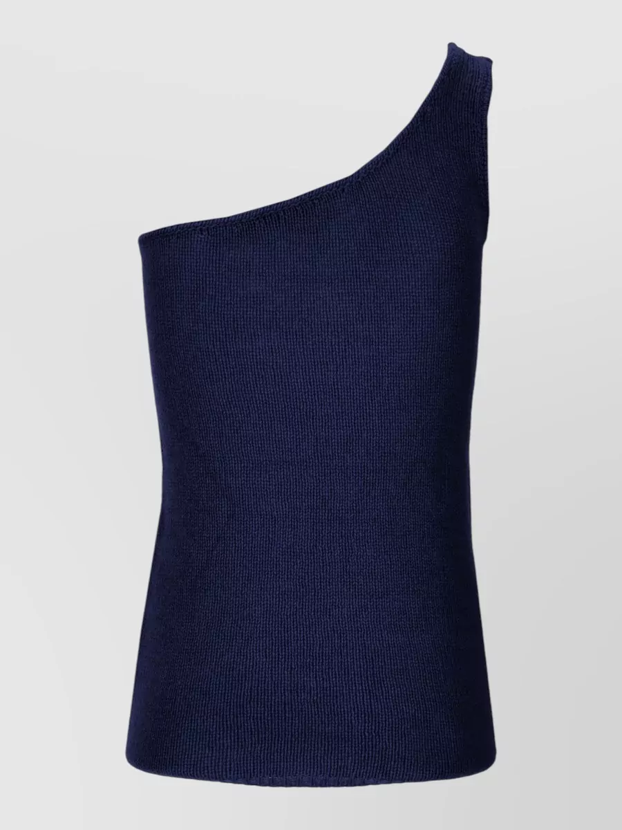 La Rose cashmere one-shoulder tank top