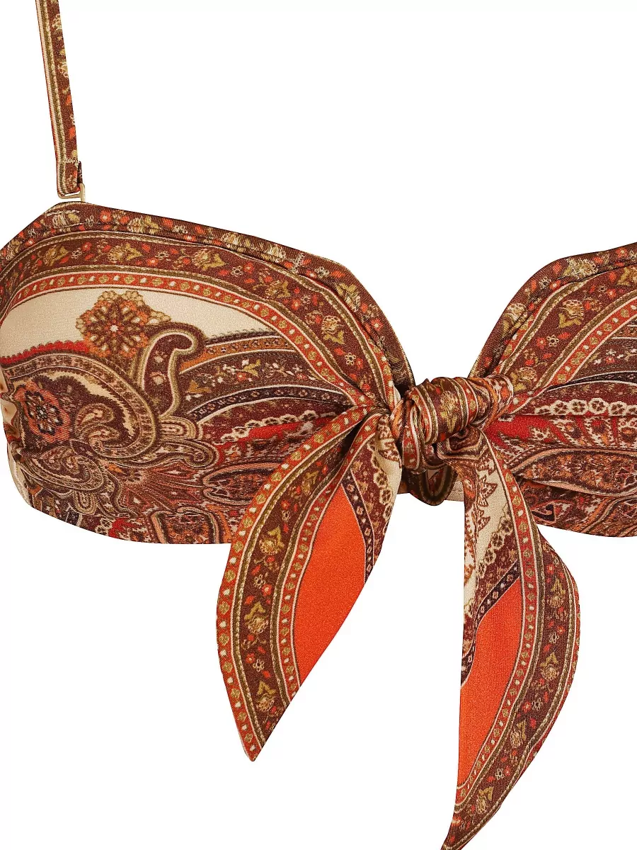 Zimmermann Paisley-Print Bikini Top