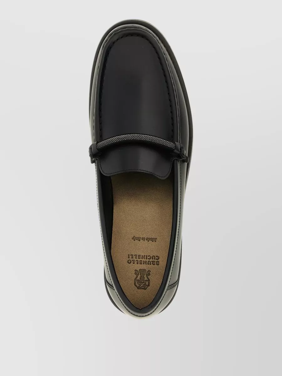 Brunello Cucinelli Leather Penny Loafers