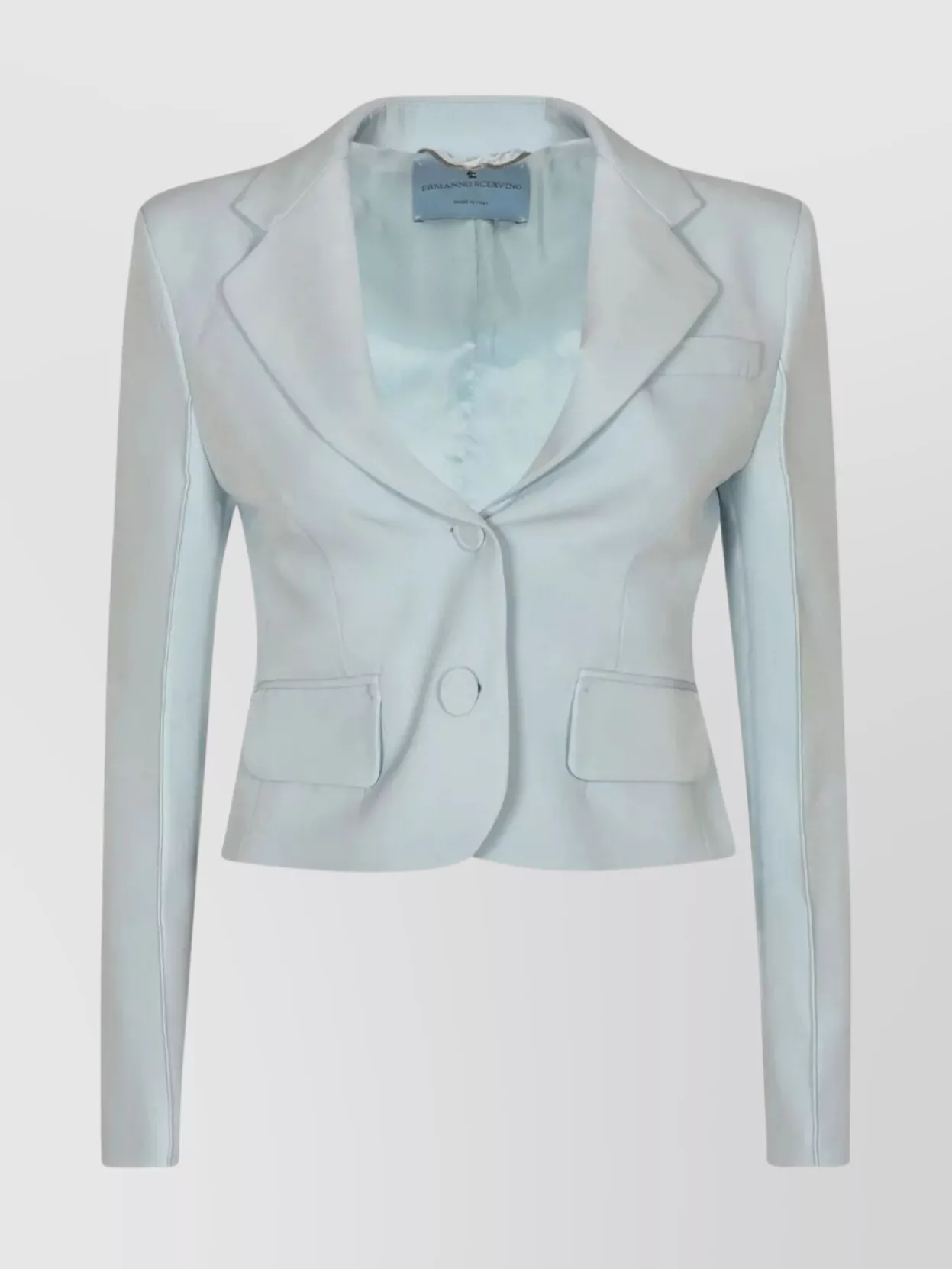 Ermanno Scervino Single Breasted Jacket Flap Pockets In Blue
