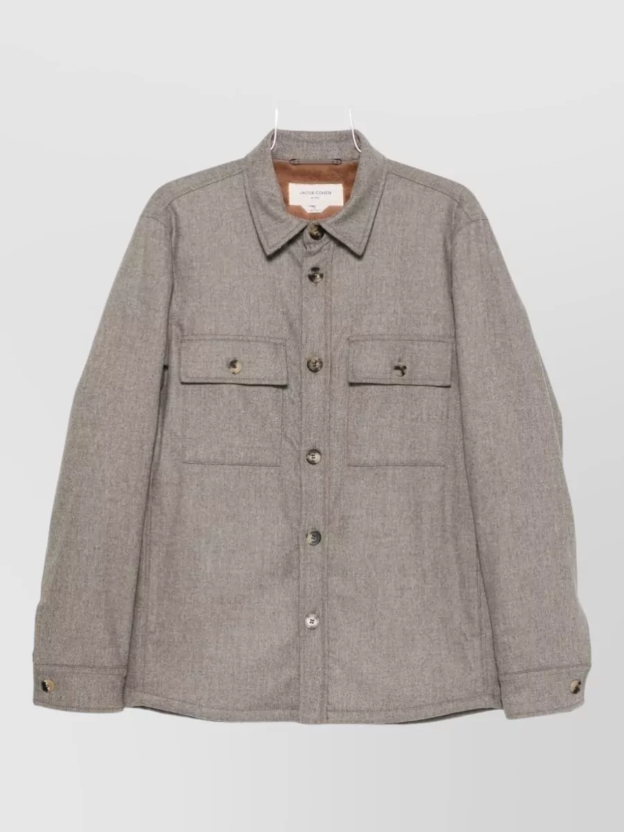 Jacob Cohen virgin wool single-breasted coat