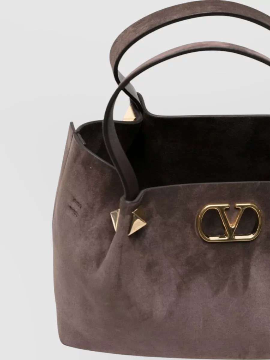 Valentino Garavani Vlogo Signature Large Leather Shoulder Bag
