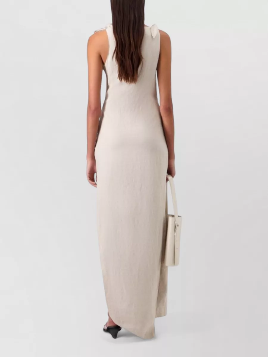 Coperni Dress Asymmetric Neckline Sleeveless Maxi Length