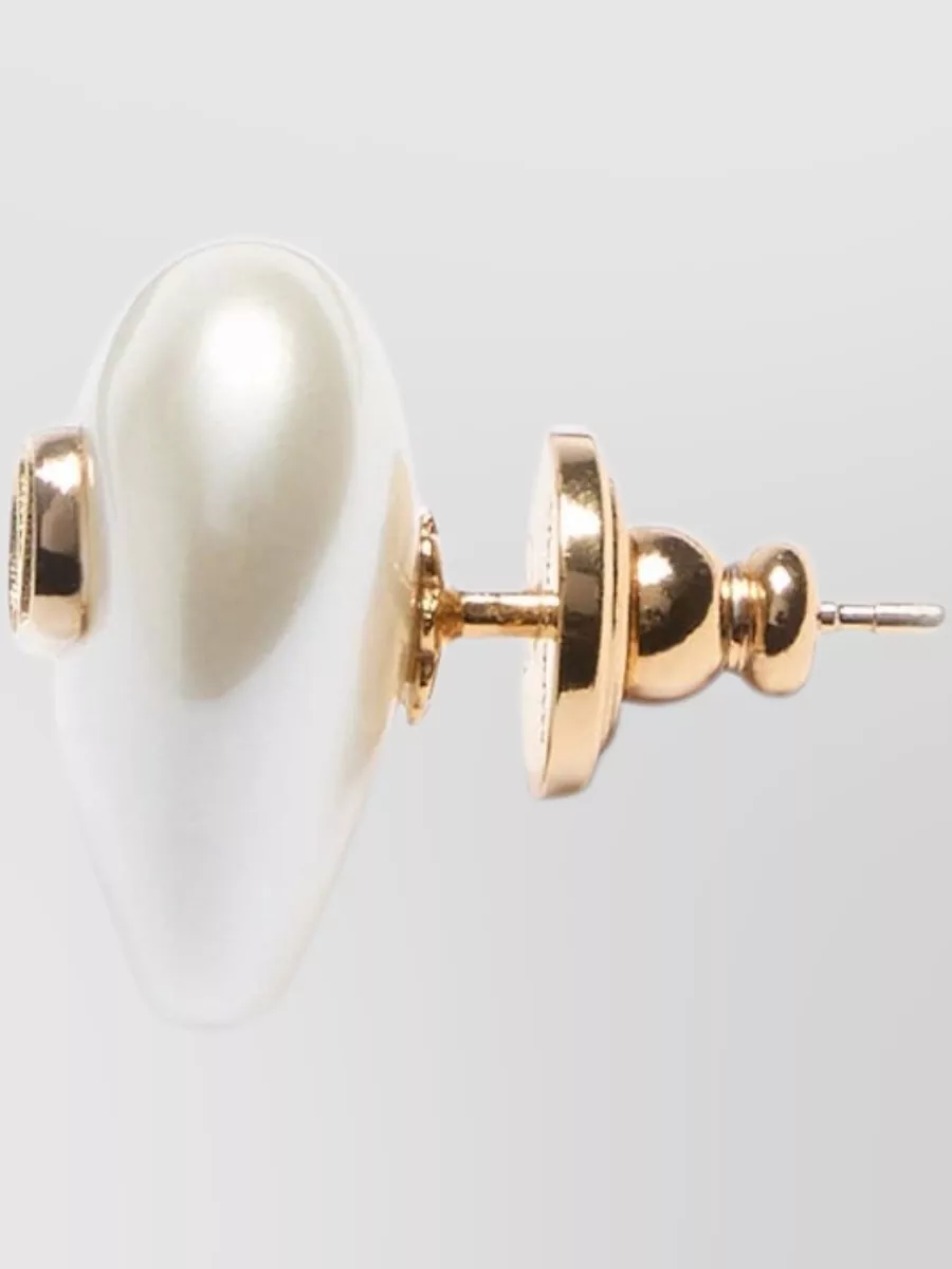 Valentino Garavani Metal And Pearl Earrings