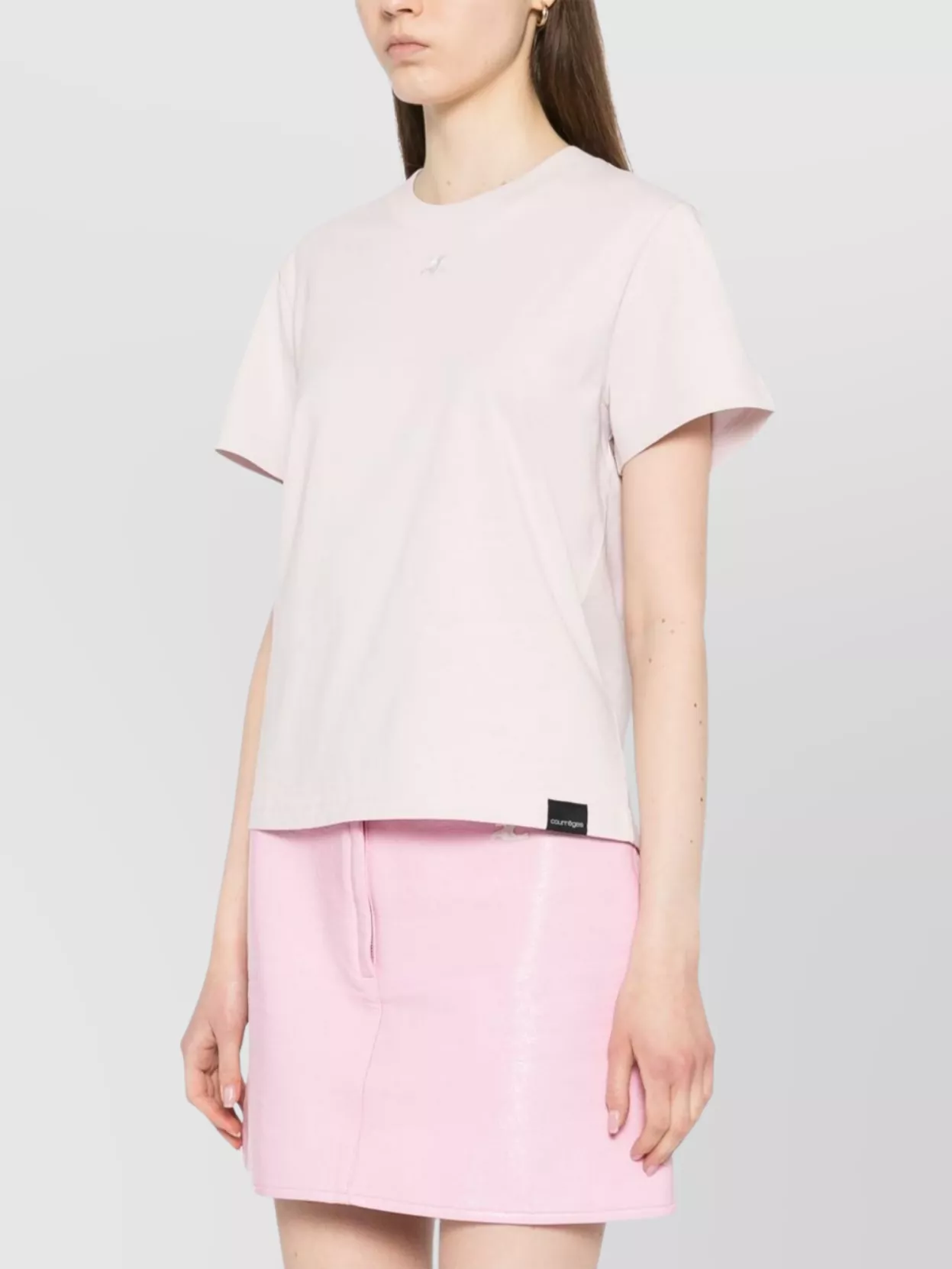Courrèges Sleeve Crew Neck Straight Hem