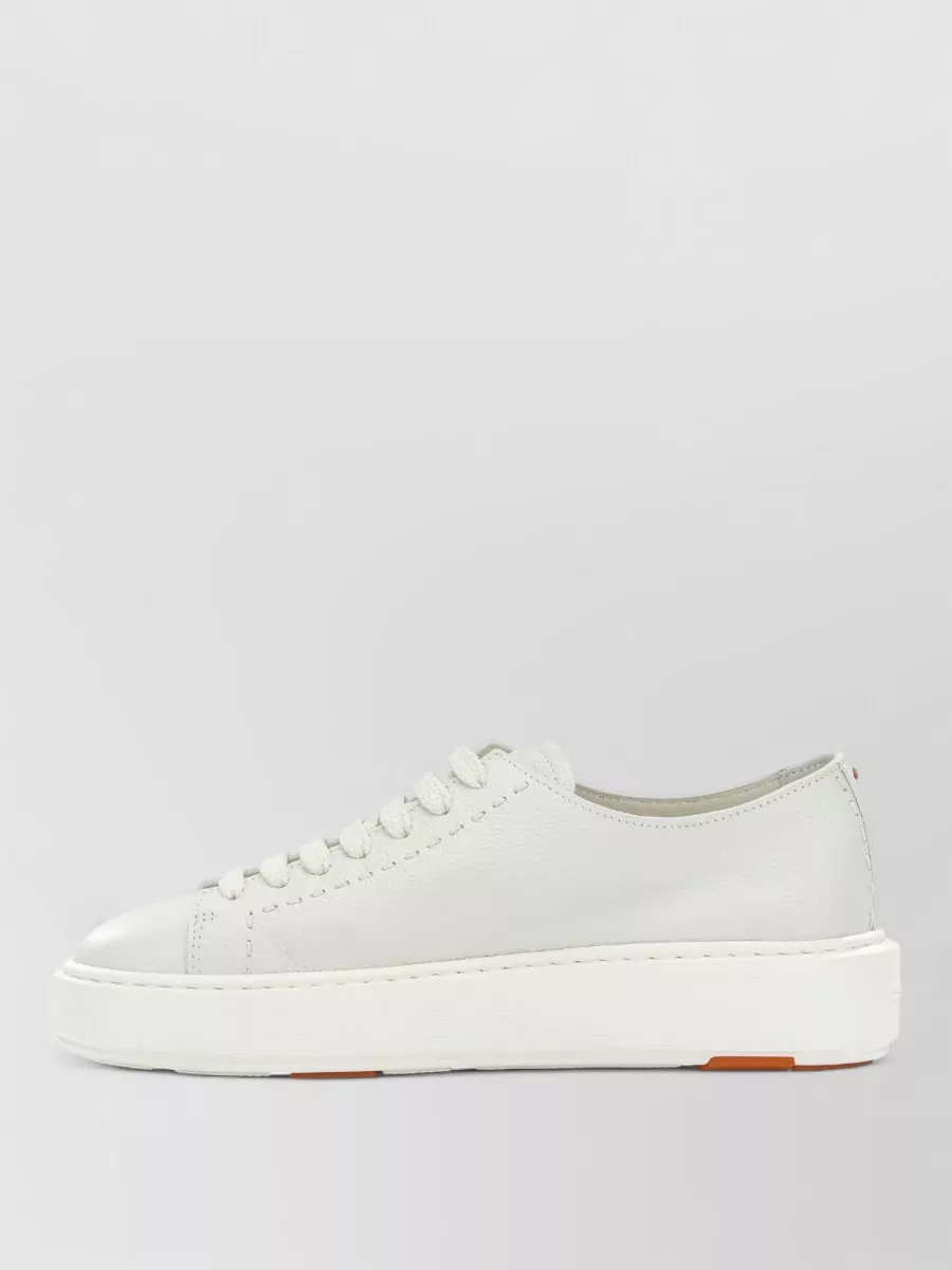 Santoni Leather Low-Top Sneakers
