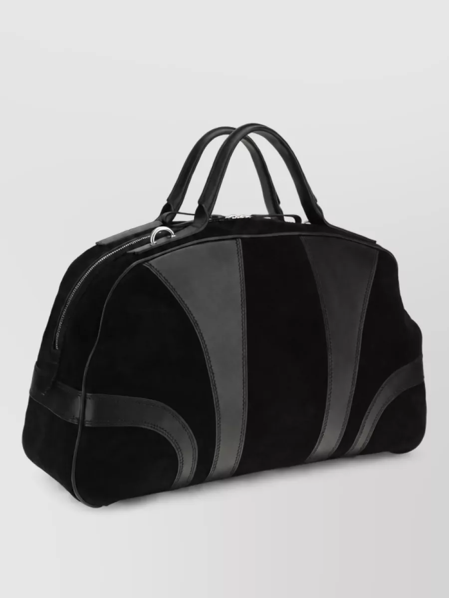 Dries Van Noten Leather Travel Tote Bag