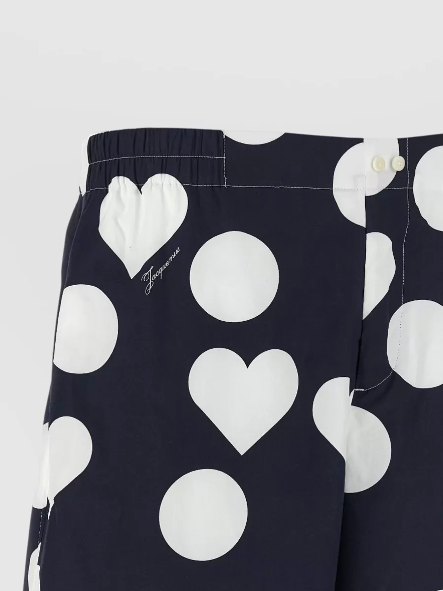Jacquemus Cotton Printed Bermuda Shorts