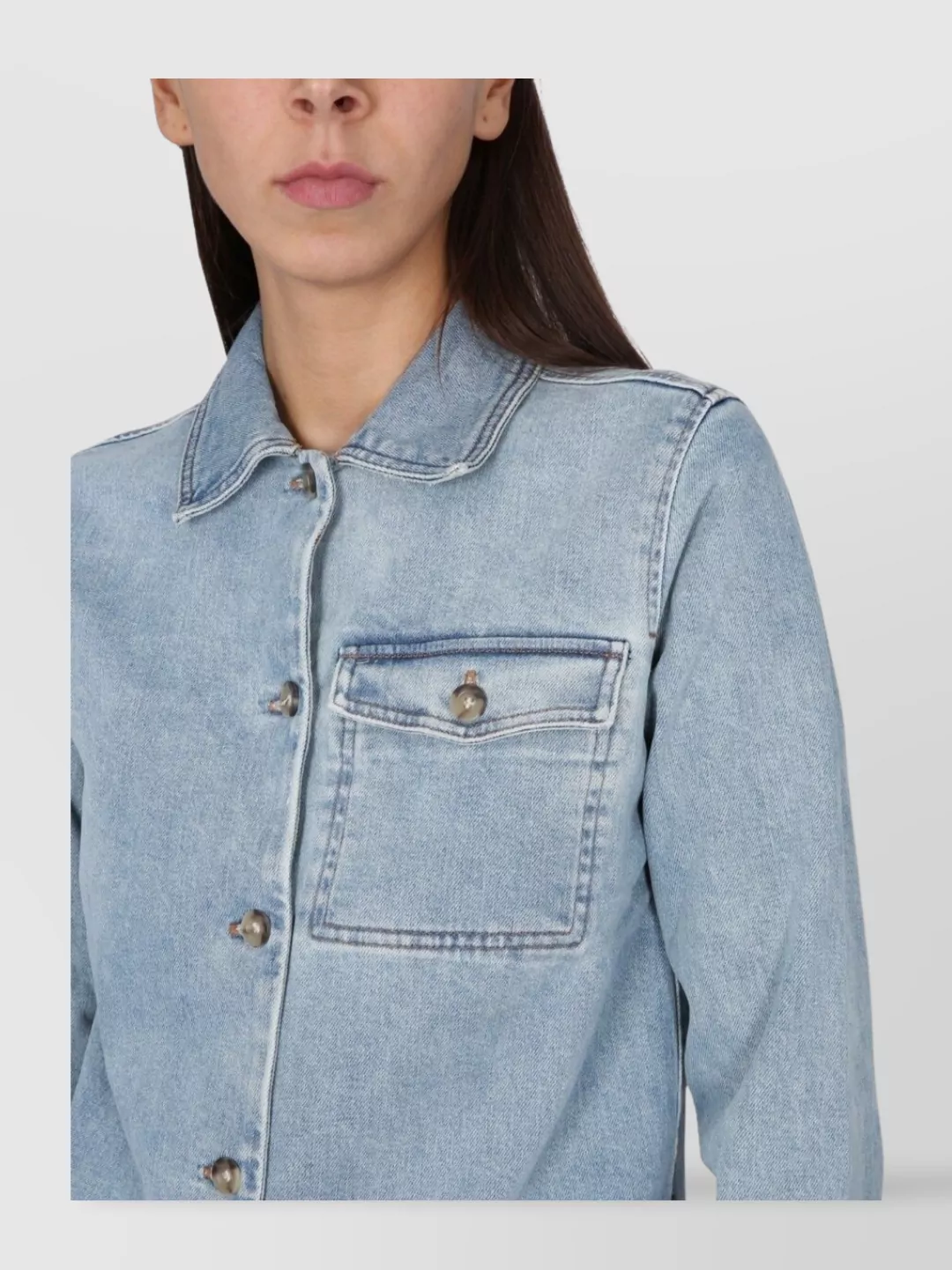 A.p.c. Long Sleeve Shirt Chest Pocket