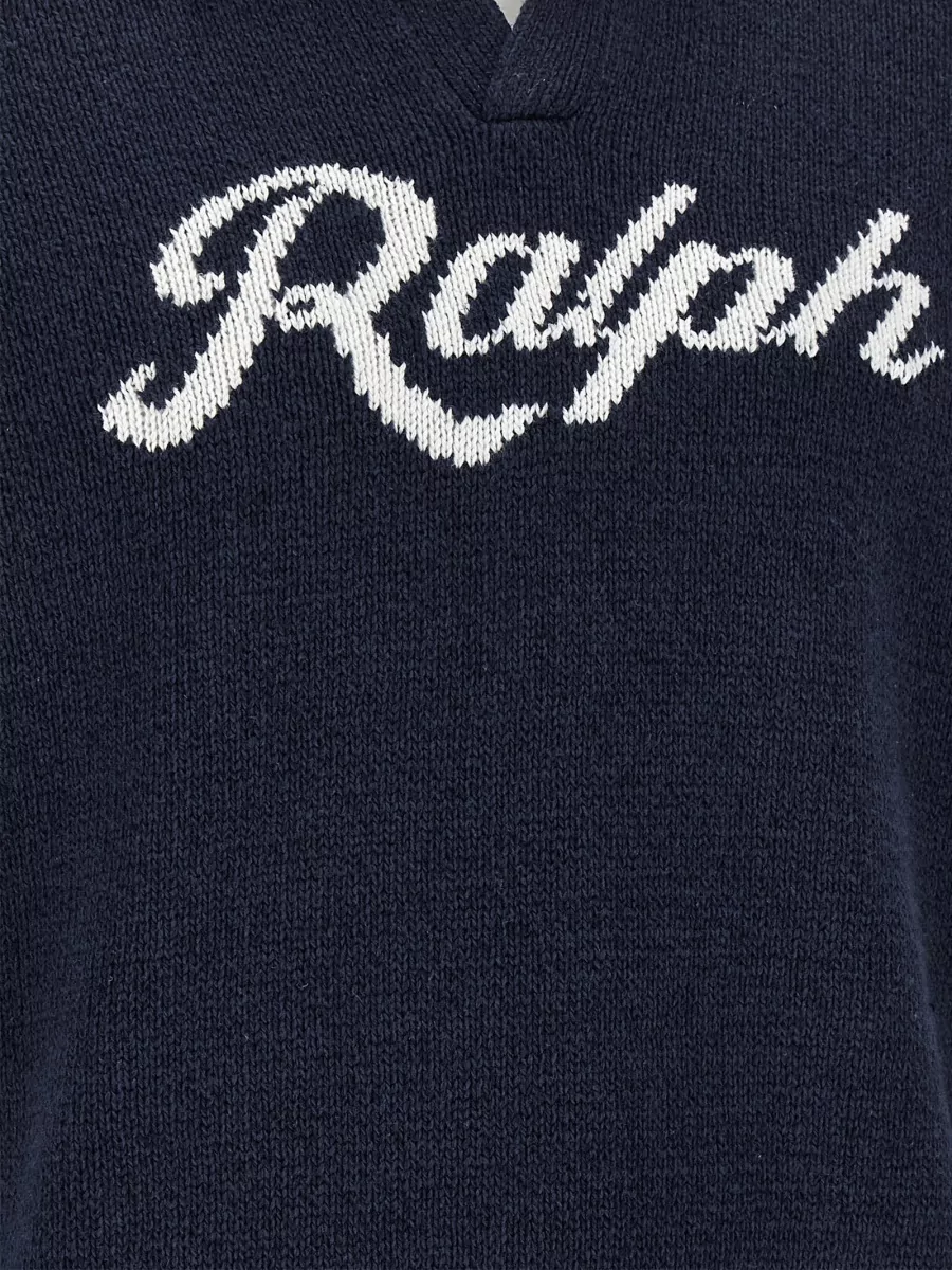 Polo Ralph Lauren Linen Cotton Short-Sleeve Polo Sweater