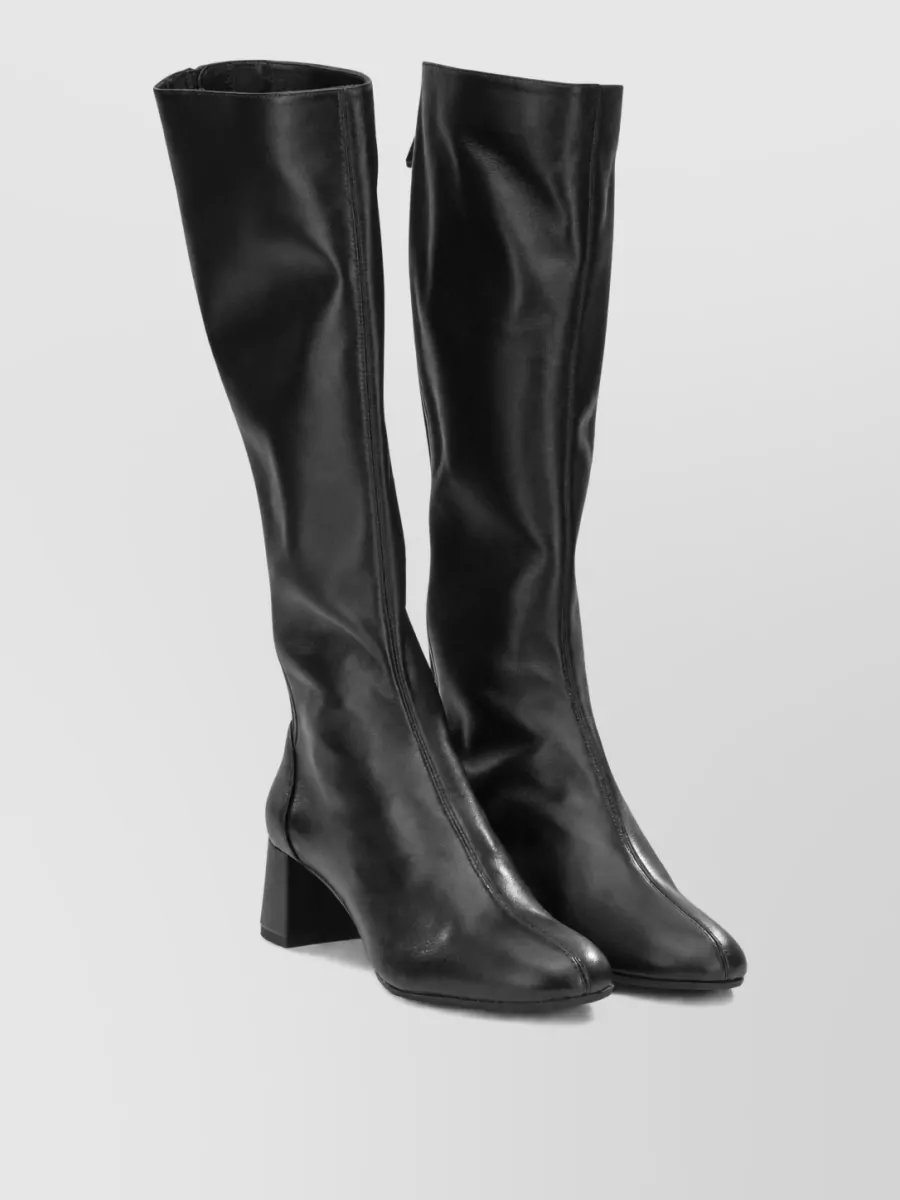 Aquazzura Calf Leather Saint Honore 50Mm Knee-High Boots