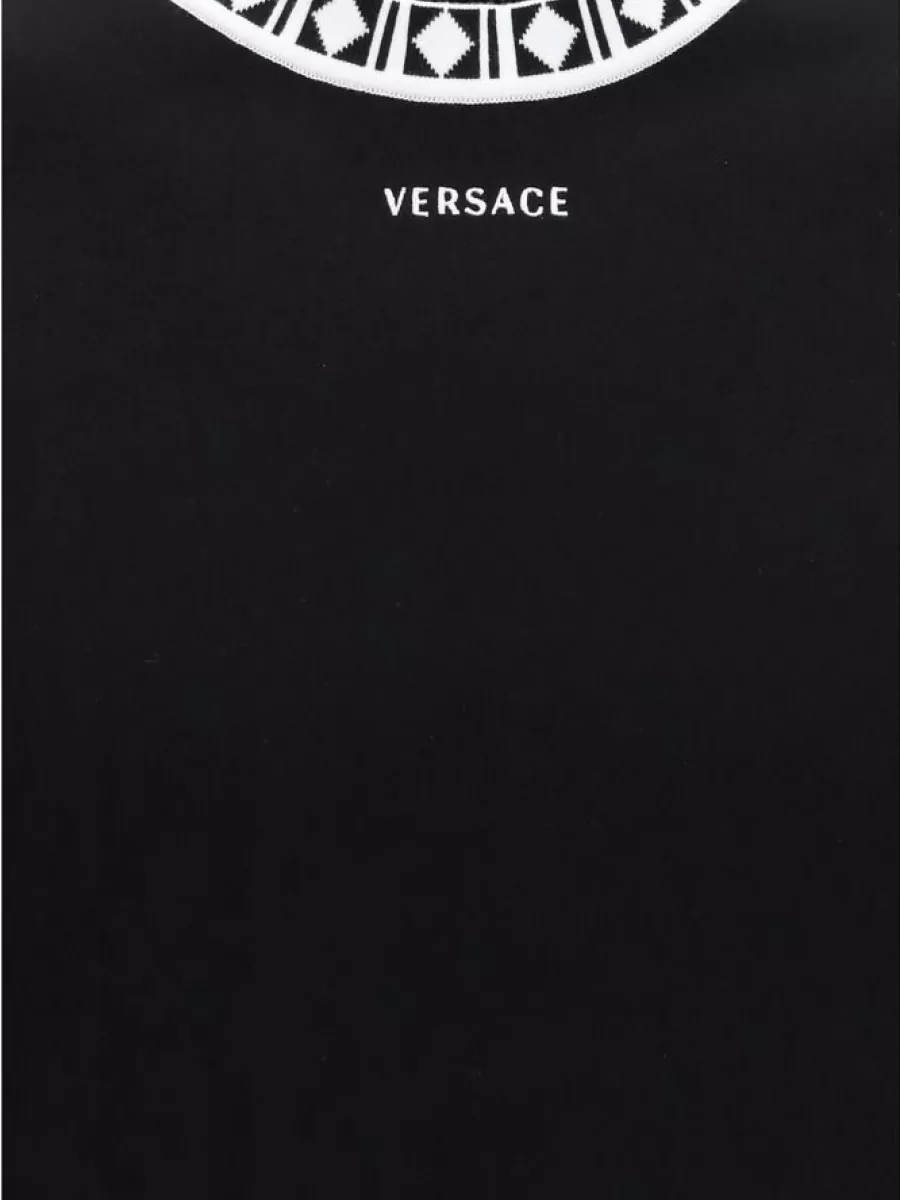 Versace Knit Short-Sleeve T-Shirt