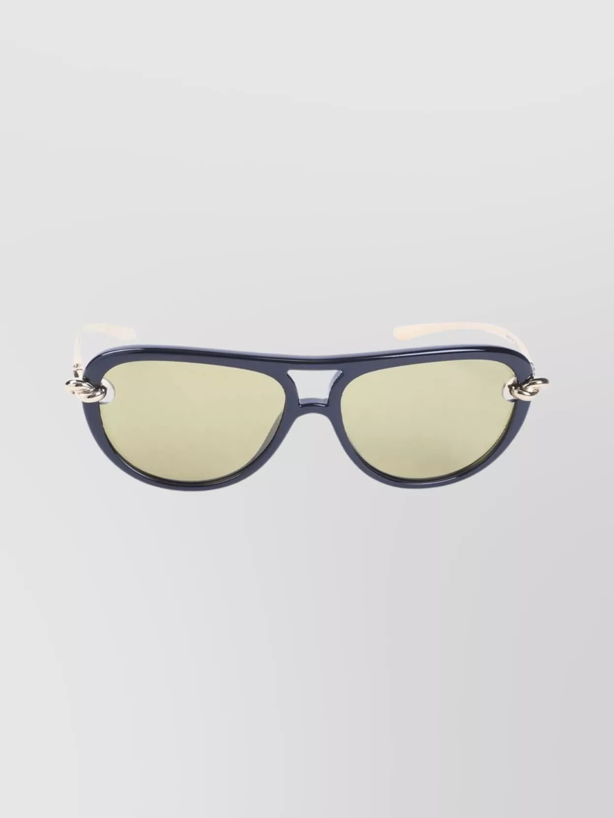 Bottega Veneta Aviator Sunglasses With Tinted Lenses And Metal Accents