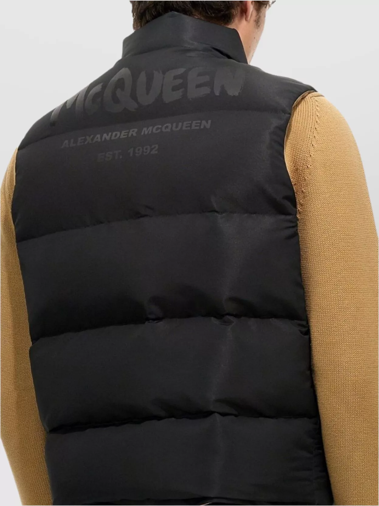 Alexander Mcqueen Padded High Neck Vest With Front Pockets