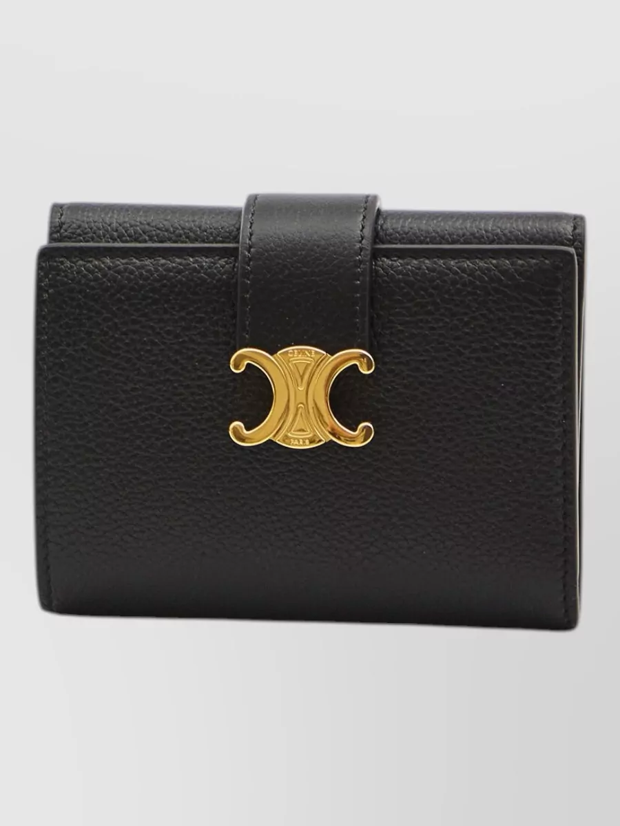 Celine leather fine strap wallet