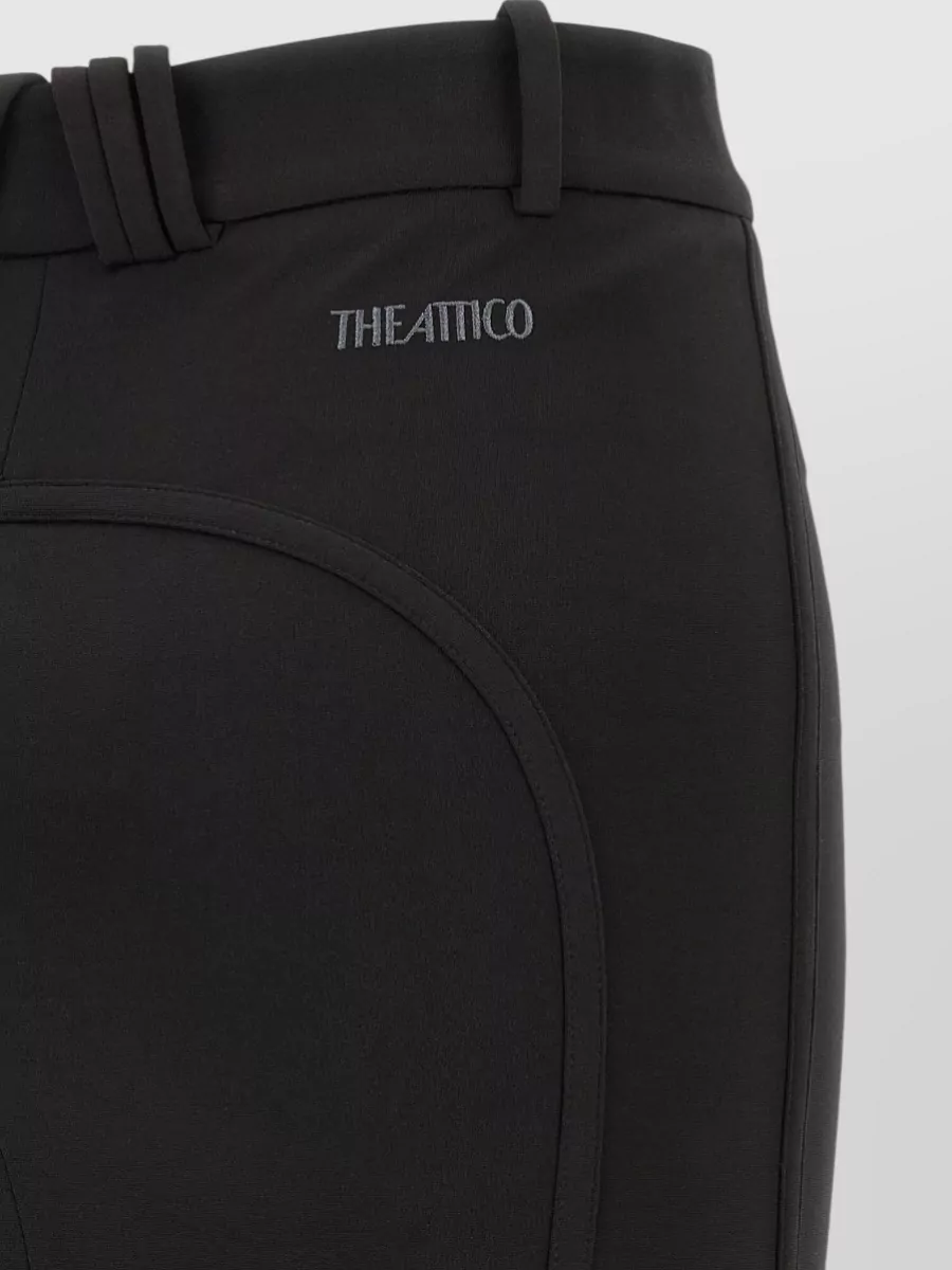 The Attico High-Waist Viscose Mini Skirt