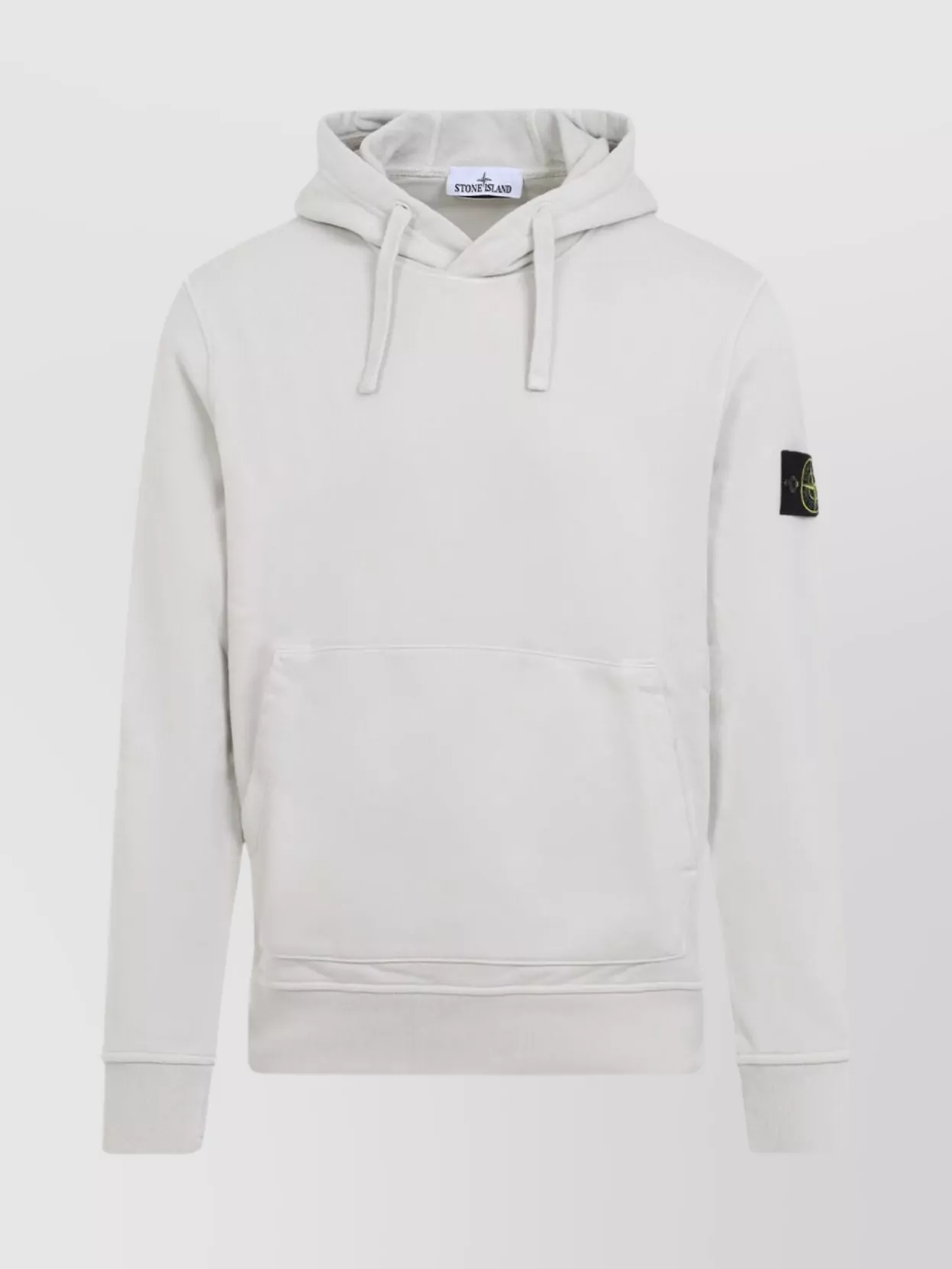 Stone Island Organic Cotton Hoodie In White