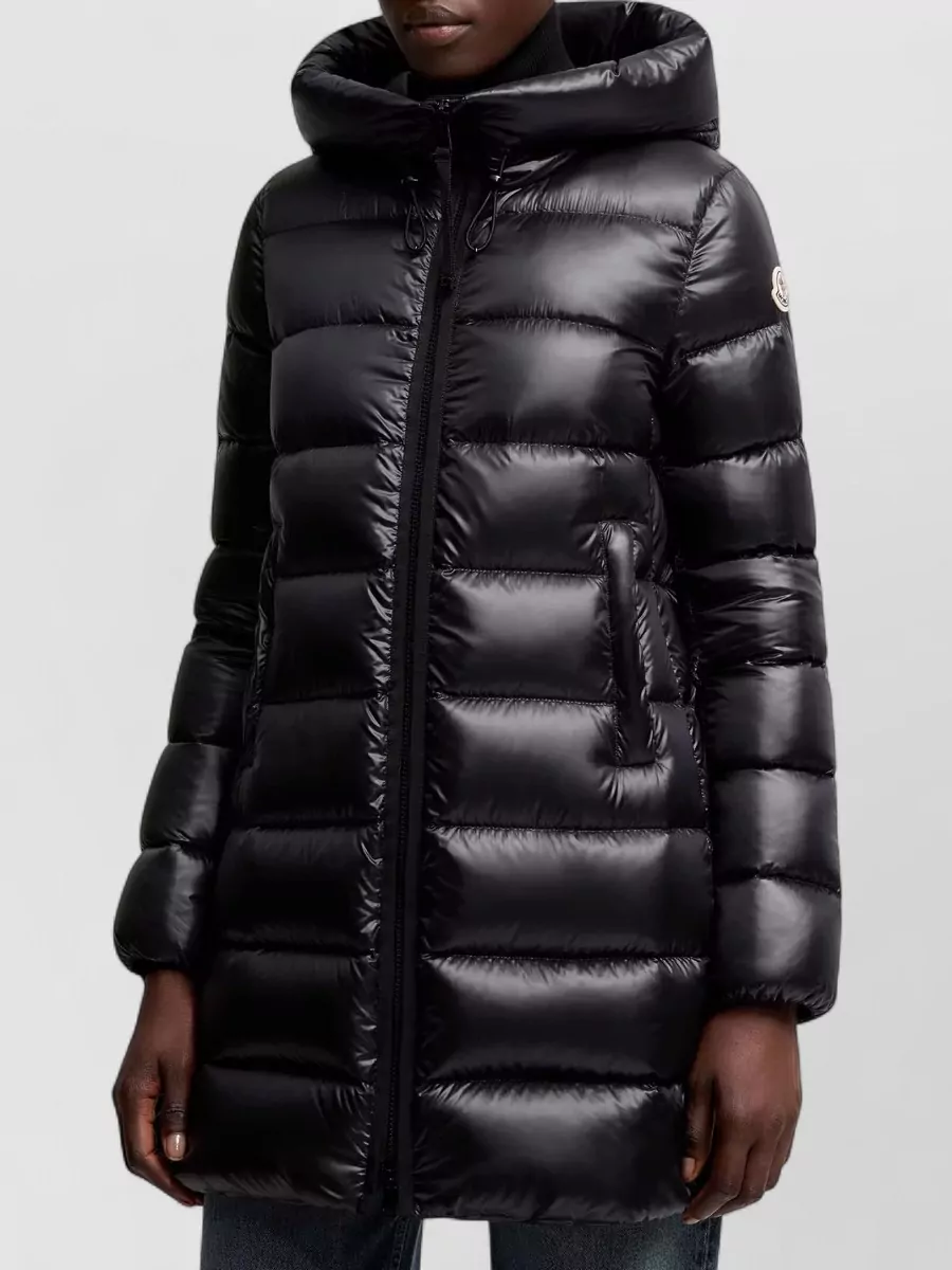 Moncler Down Hooded Midi Puffer Jacket