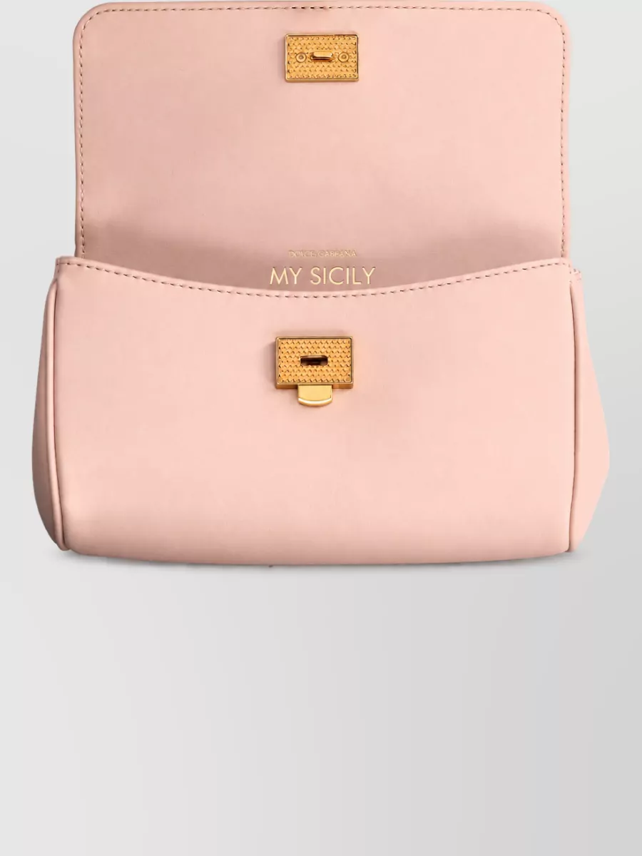 Dolce&Gabbana My Sicily Leather Shoulder Bag
