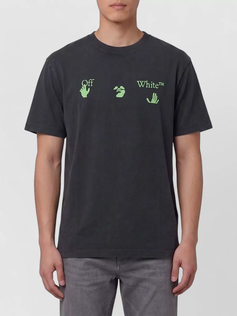 Off-White cotton printed regular-fit short-sleeve t-shirt