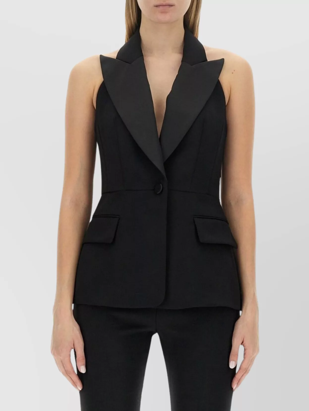 Max Mara wool slim-fit vest