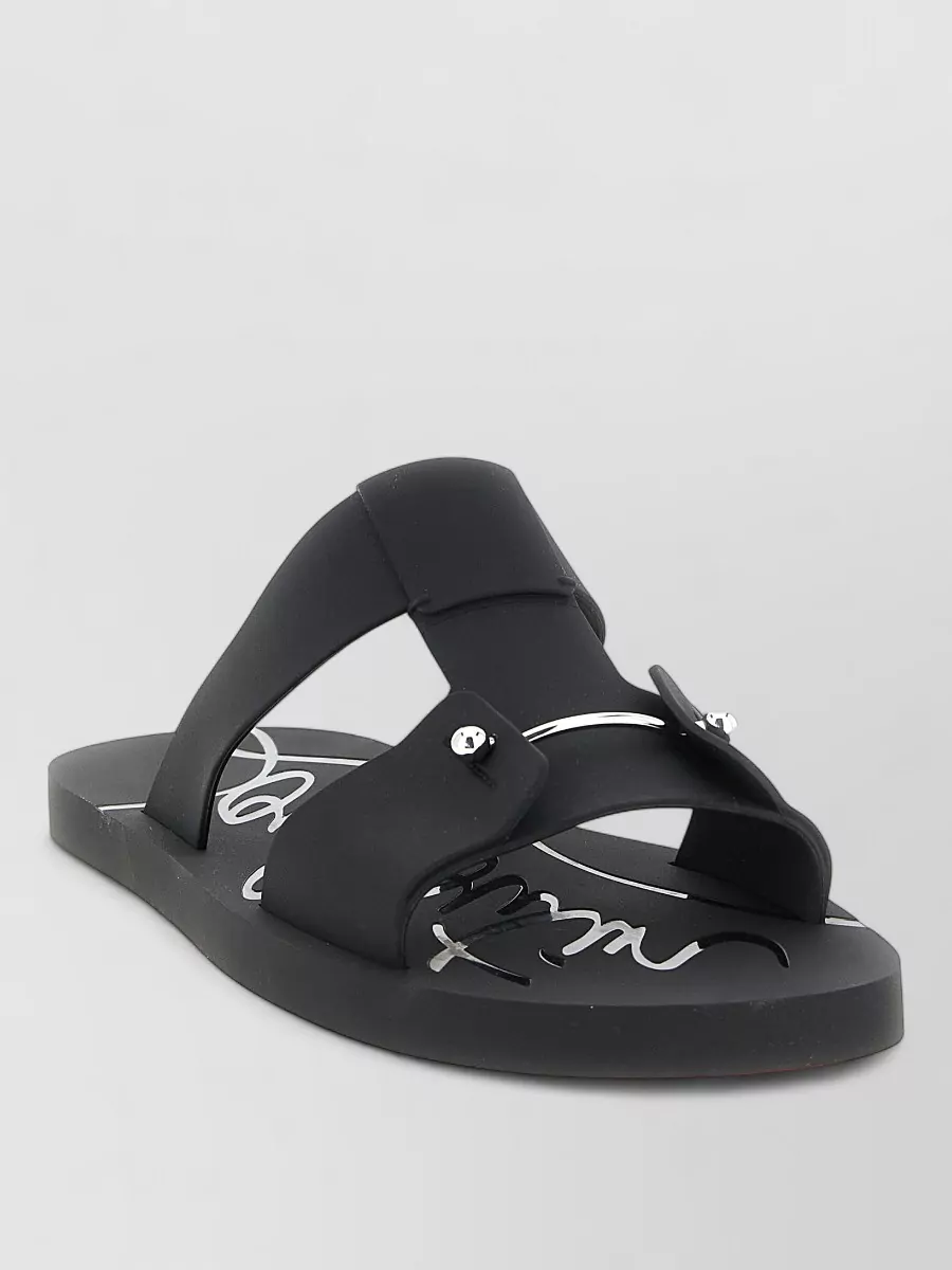 Christian Louboutin Rubber Flat Slides