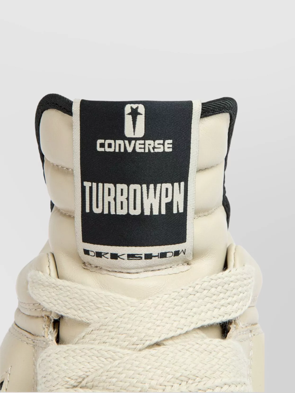 Rick Owens Drkshdw Leather Sneakers With Star Detail And Rubber Sole