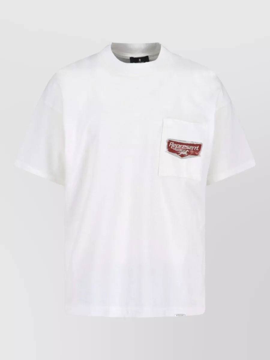 Represent Cotton oversized logo print t-shirt
